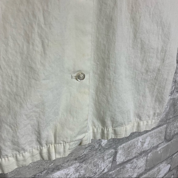 Vintage Girls Size 12 Button Up Shirt. Mushroom Embroidery. Made in USA *flawed* - Picture 6 of 7